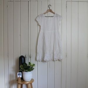 Monteu White Lace Dress